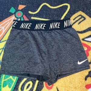 Dark Gray Nike Dry-Fit Spanks Workout Athletic Shorts